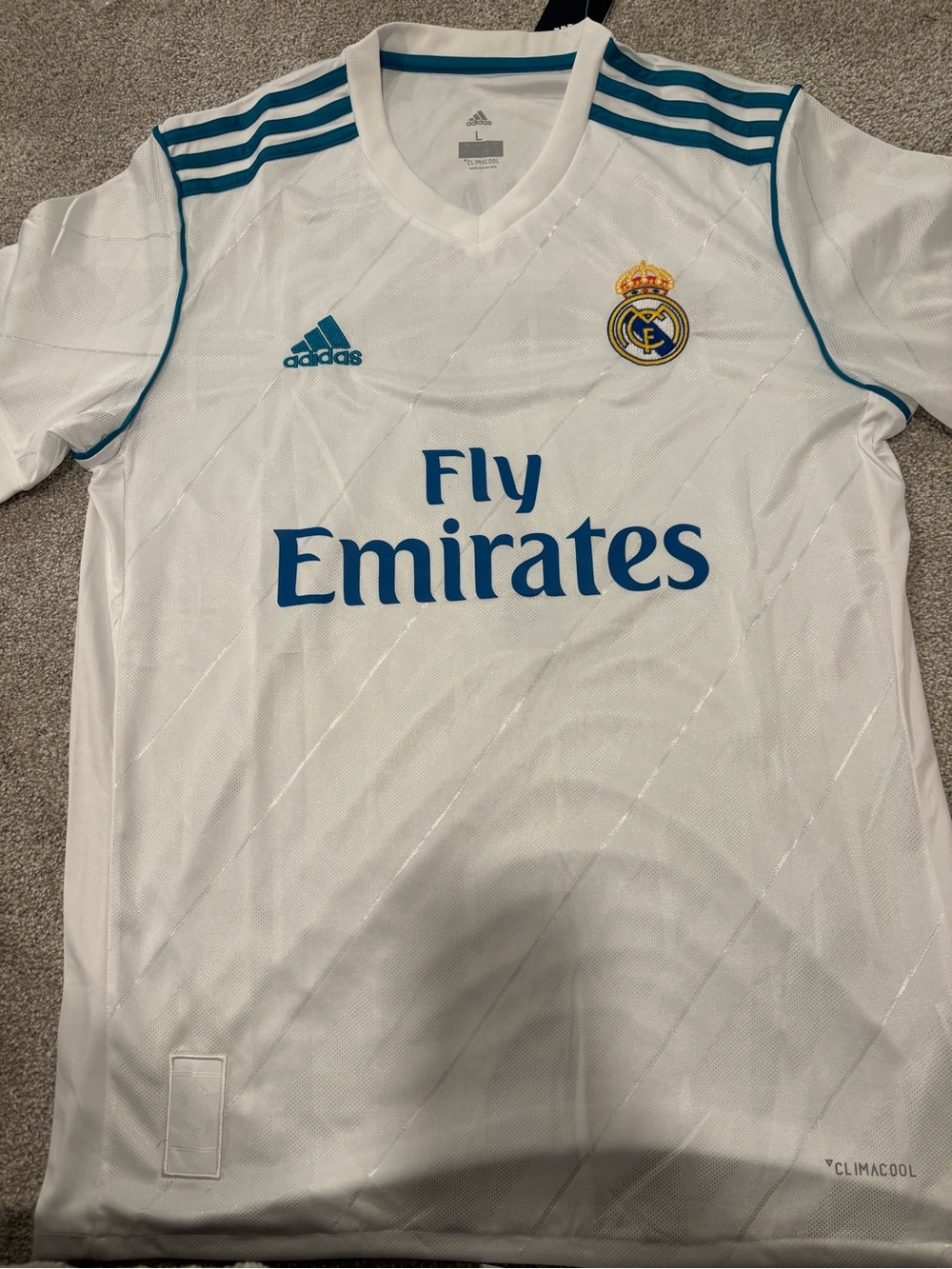 adidas Real Madrid Men's Jersey 2017 Ronaldo Jersey #7 SLIM FIT KIT (size up)
